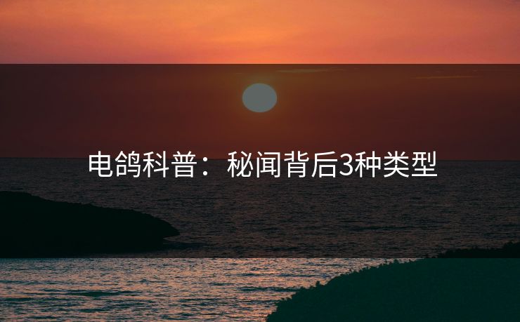 电鸽科普：秘闻背后3种类型